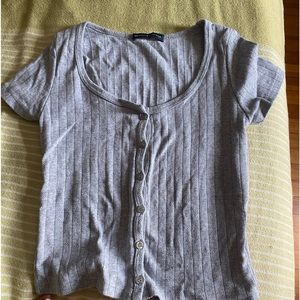 Brandy Melville zelly top grey